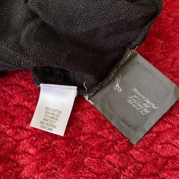 Simply Vera Vera Wang black sweater knit dress mid length Women’s size XL - Picture 9 of 10